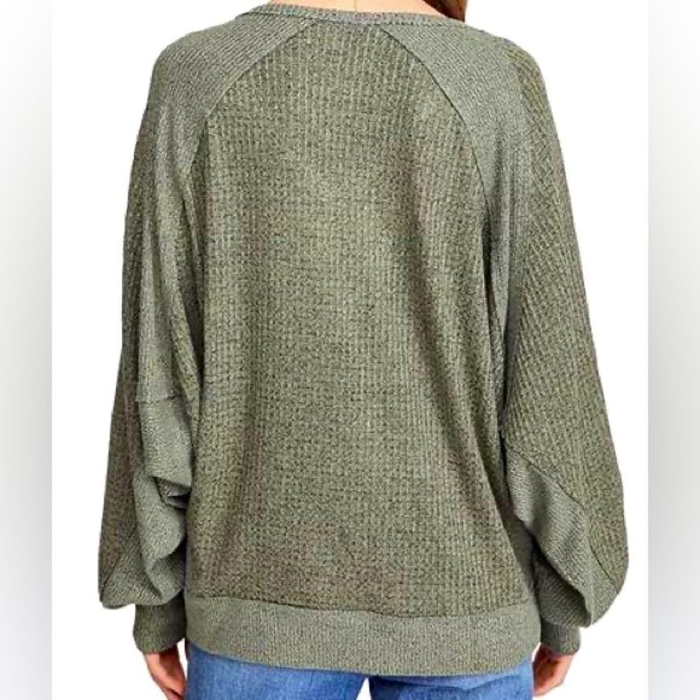 🆕 Free People NWT Santa Clara Thermal Top in Cream (FP-5) - Picture 2 of 2